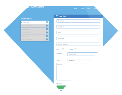 EStaffmatch.com registration  Thumbnail